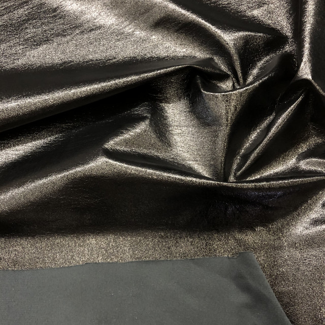 Metallic Spandex Fabric / Black –